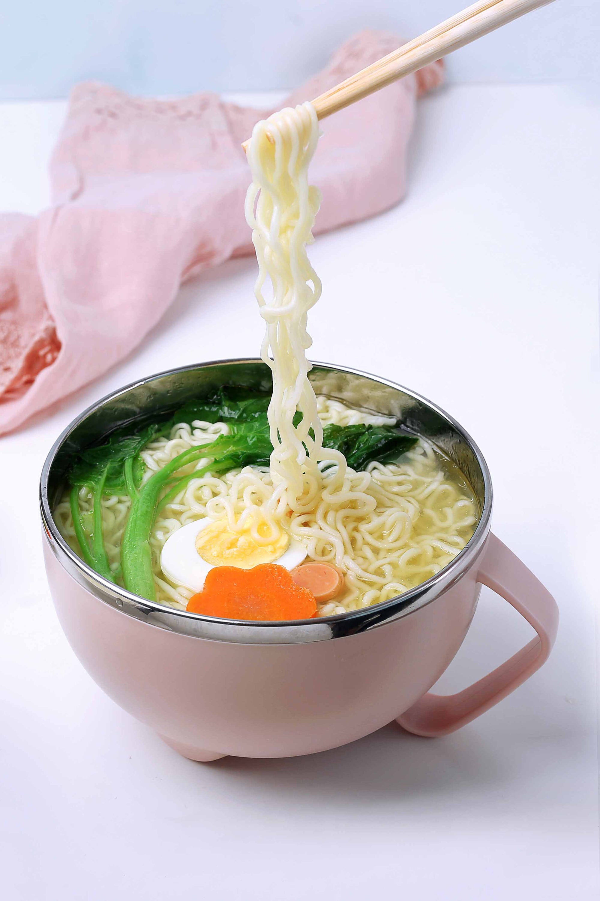 Lunch BOX Instant Noodles Bowl Lid Bento Box Handle Lunch Box