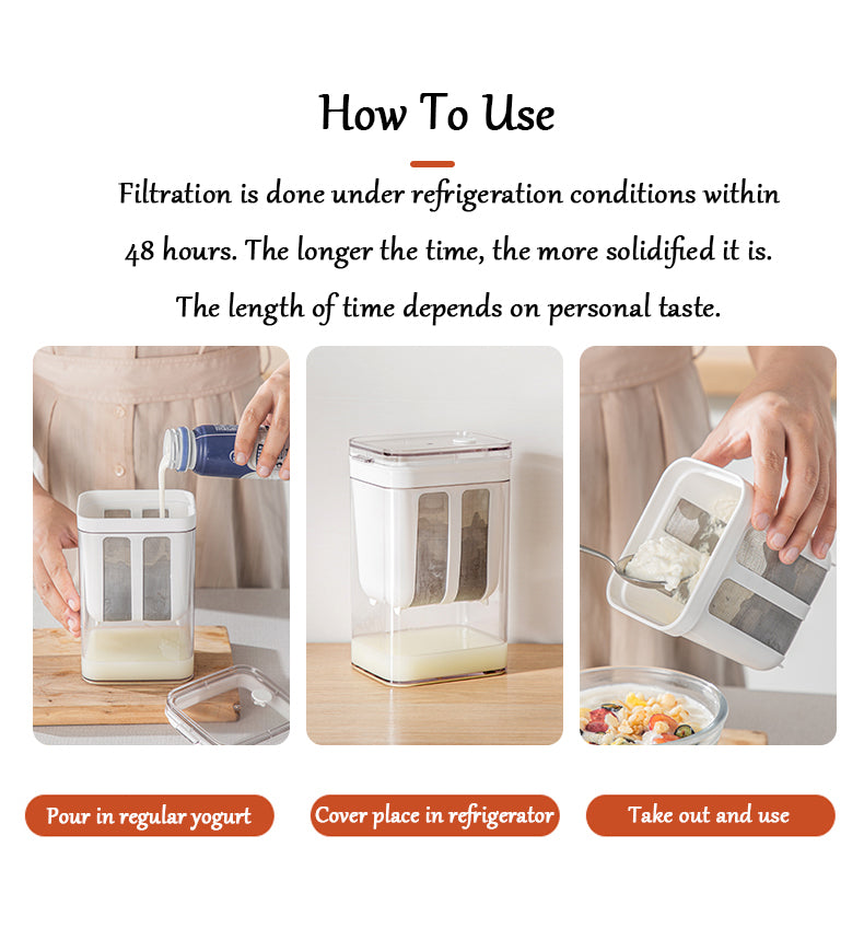 Yogurt Filter Stainless Steel Greek Yogurt Strainer Whey Separation Tools Cheese Moisture Seperator