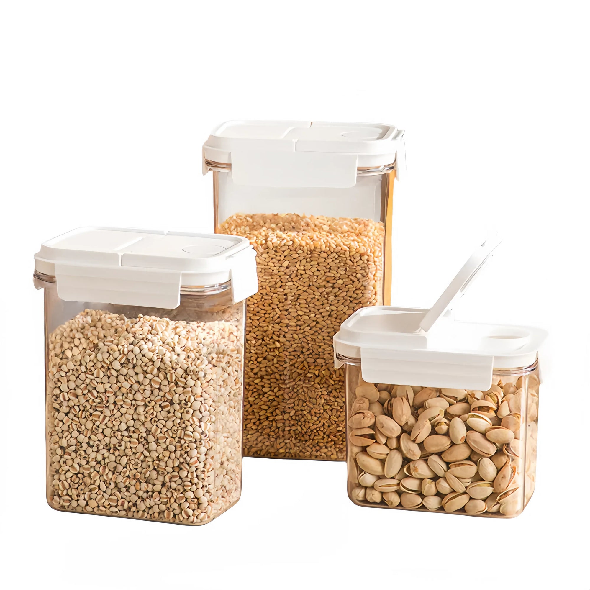 Opening Lid Storage Box Airtight Cereal Seal Container