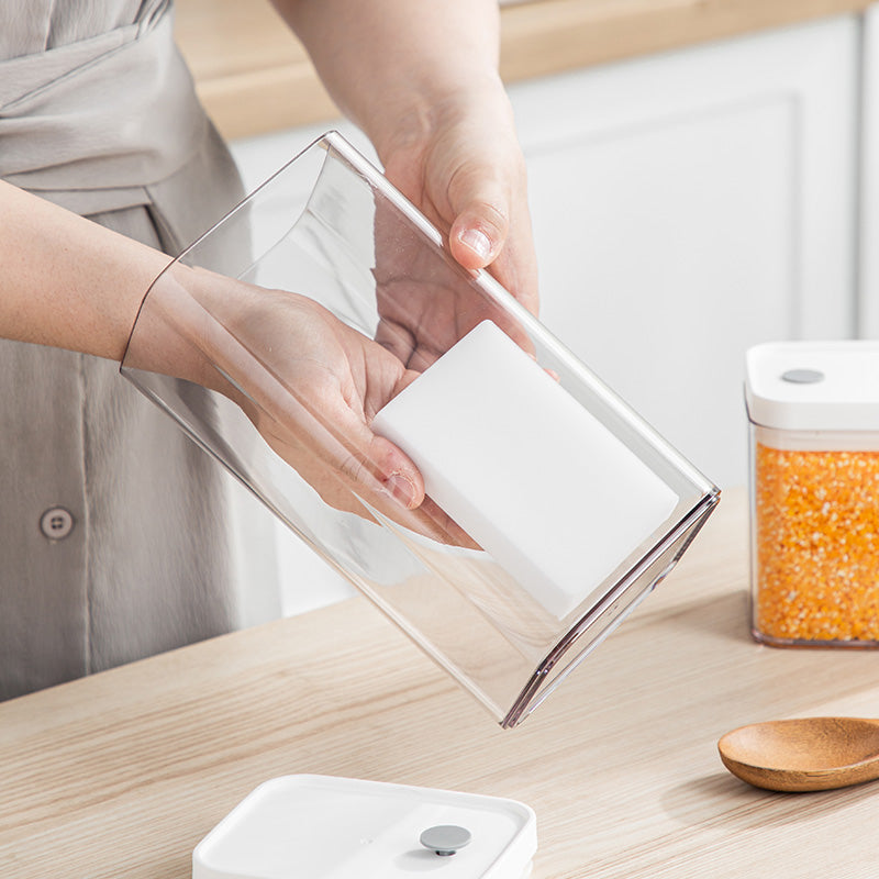 Airtight Triangle Storage Box Set Food Sealed Jar Transparent Food Containers