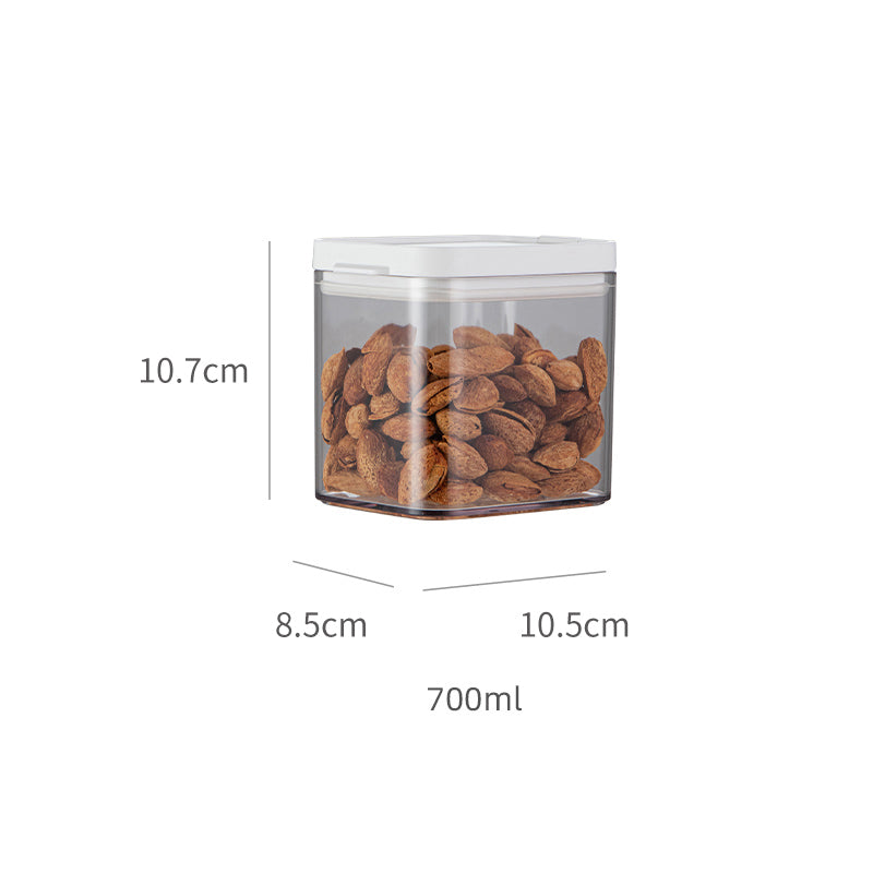 Kitchen Storage Box Food Sealed Fresh Containers Opening Lid Sealed Jar Tea Coffee Grain Snack Storage Tank