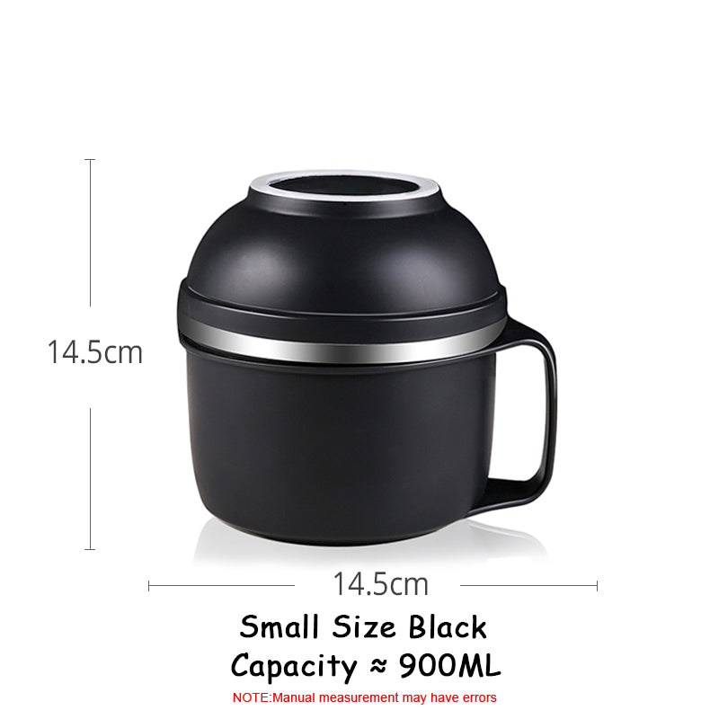 Lunch box Set Three Layer Stainless Steel Bowl Dish Cup for Meal, Soup, Snack, Salad, Sandwich, Drinks, Leftovers