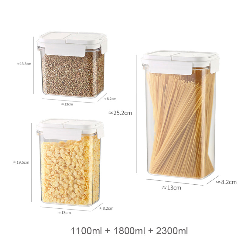 Opening Lid Storage Box Airtight Cereal Seal Container