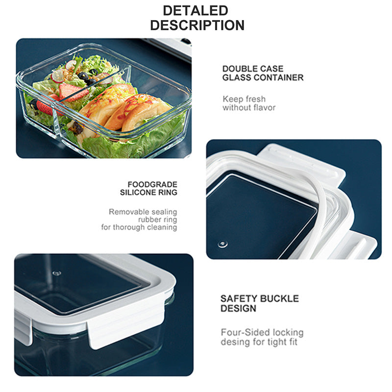 Glass Meal Prep Containers Seal Food Storage Containers