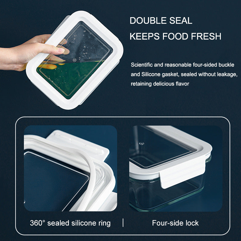 Glass Meal Prep Containers Seal Food Storage Containers