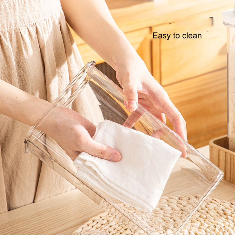 Opening Lid Storage Box Airtight Cereal Seal Container