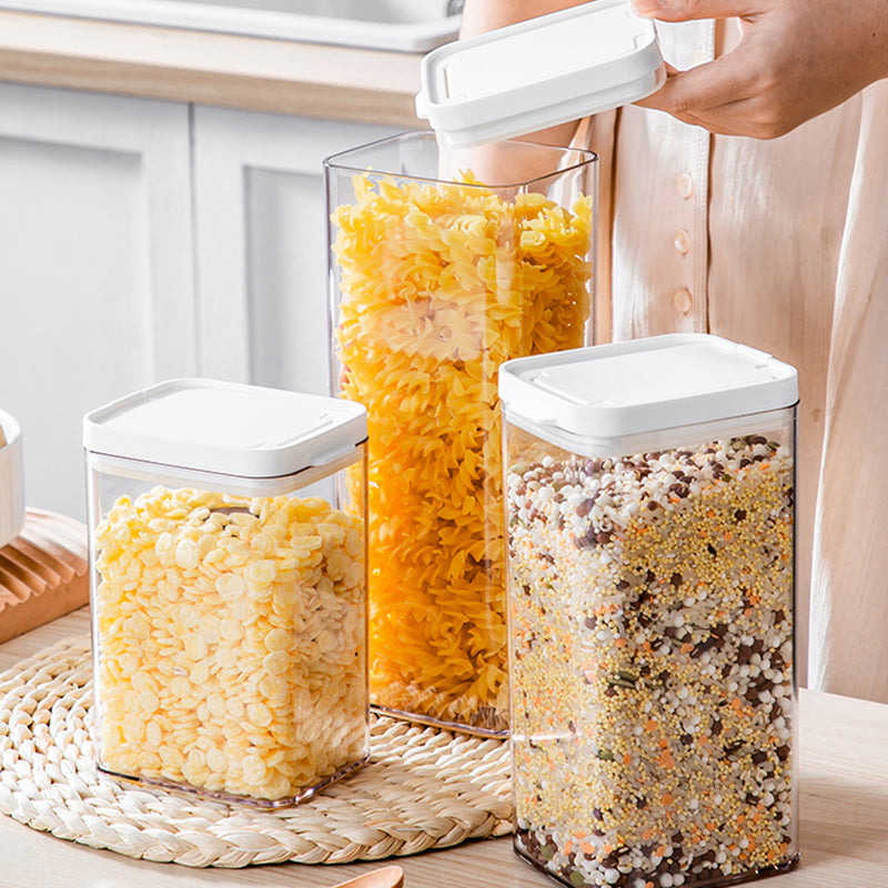 Spaghetti Sealed Storage Container Cereals Food Dispenser Bottles Nuts Jar for Kitchen Refrigerators Counter Organization