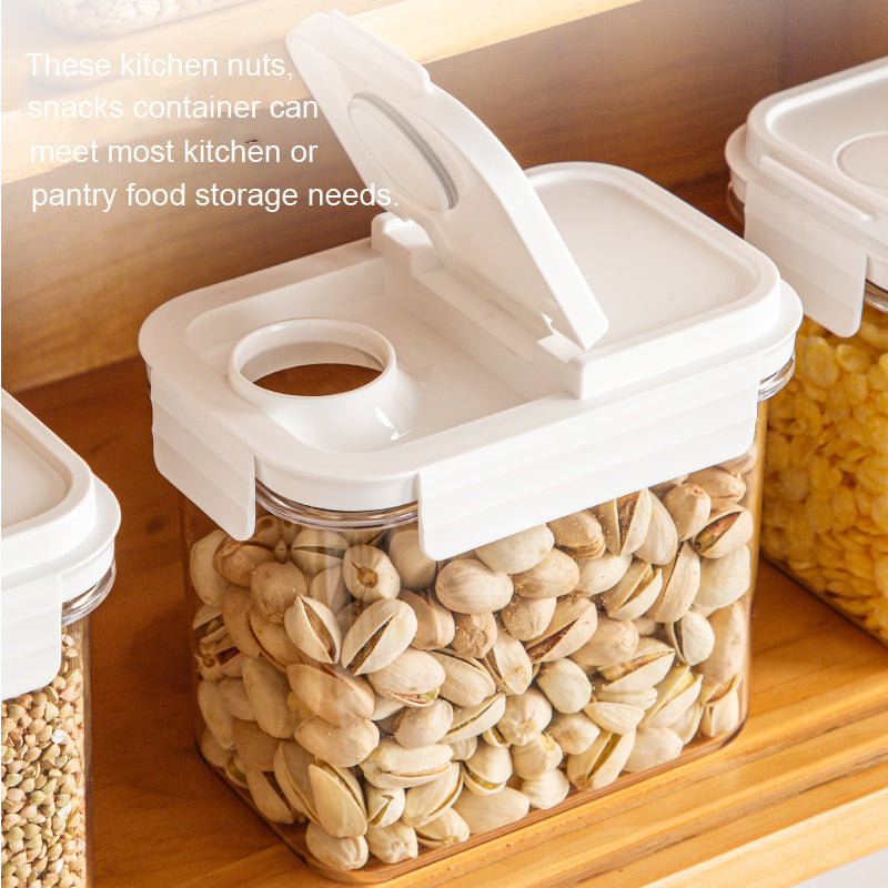 Opening Lid Storage Box Airtight Cereal Seal Container