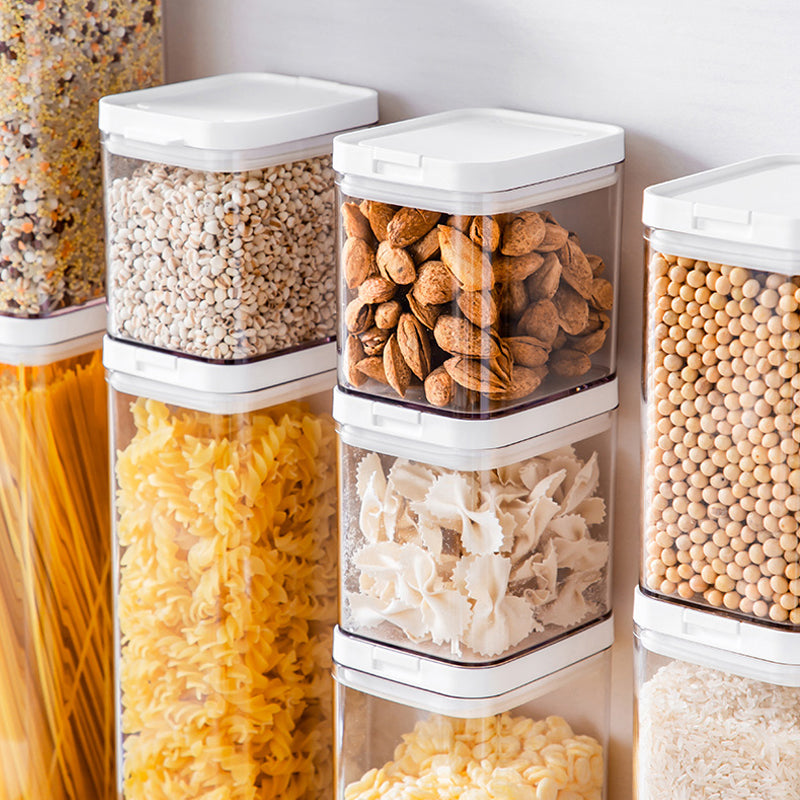 Spaghetti Sealed Storage Container Cereals Food Dispenser Bottles Nuts Jar for Kitchen Refrigerators Counter Organization