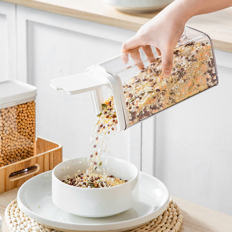 Spaghetti Sealed Storage Container Cereals Food Dispenser Bottles Nuts Jar for Kitchen Refrigerators Counter Organization