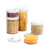 Round Seal Storage Box Set AS+PP Material Transparent Kitchen Storage Box