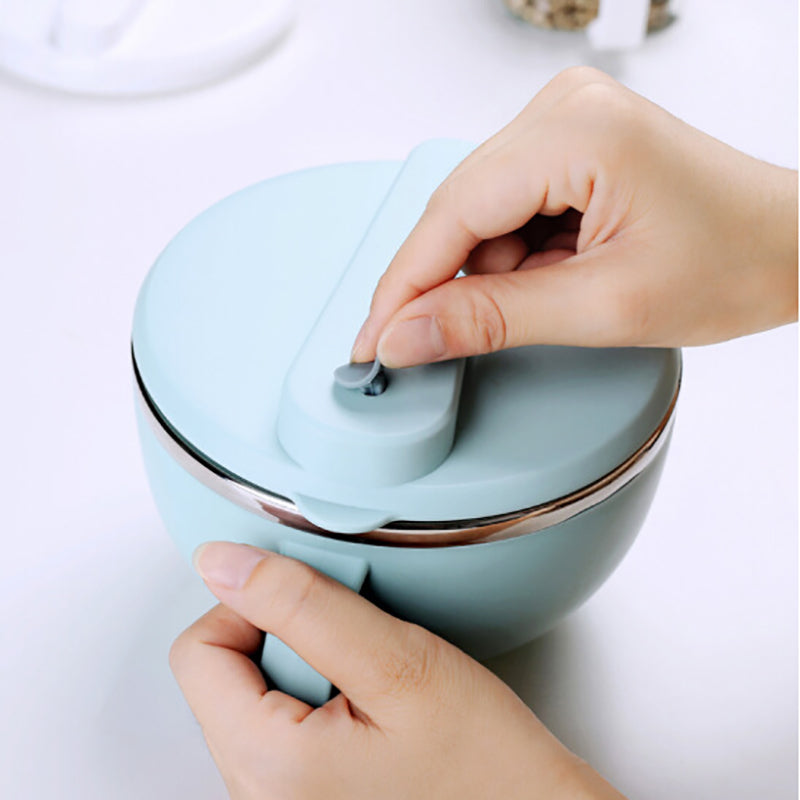 Lunch BOX Instant Noodles Bowl Lid Bento Box Handle Lunch Box