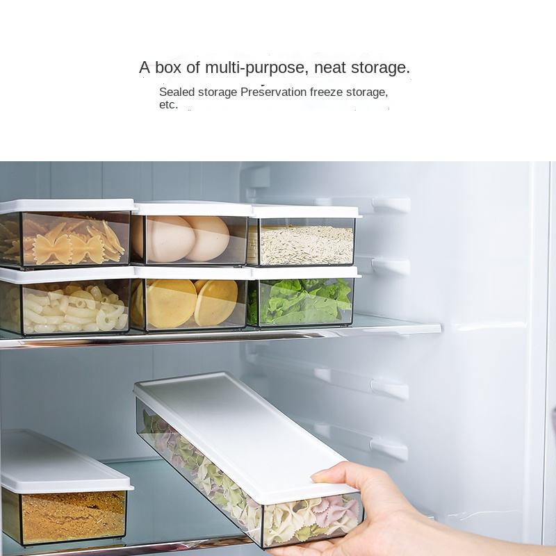 Organizer Rectangular Containers Food Fresh Stackable Storage Box
