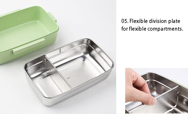 Bamboo Fiber Stainless Steel Bento Lunch Box
