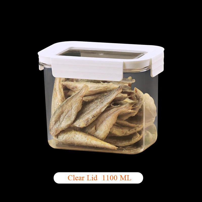Nut Jars Kitchen Grains Storage Boxes Transparent Food Storage Container Sealed Tank for Noodle Cereal Coffee