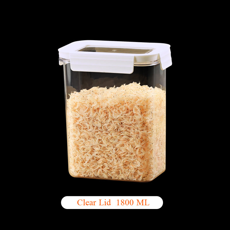 Nut Jars Kitchen Grains Storage Boxes Transparent Food Storage Container Sealed Tank for Noodle Cereal Coffee