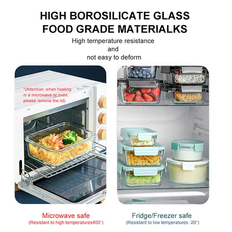 Glass Meal Prep Containers Seal Food Storage Containers